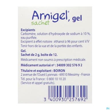 ARNIGEL SACHET X12