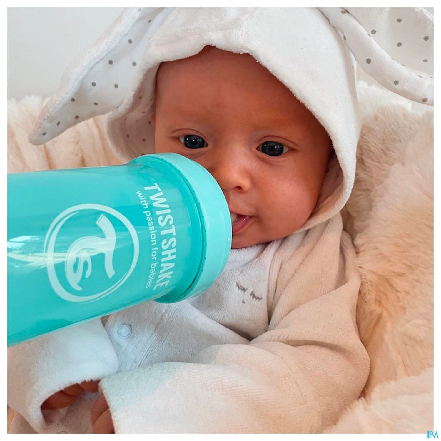 TWISTSHAKE BIB 260ML BLEU PAST 2M+