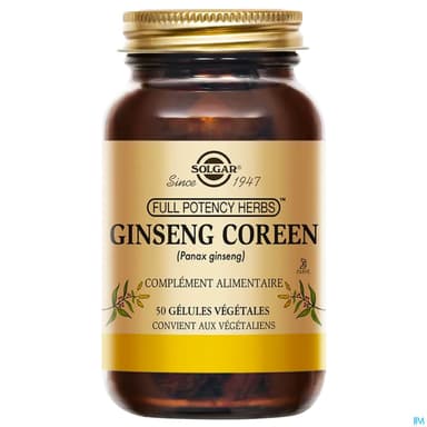 Solgar Full Potency Ginseng Coreen Gelule Vegetale 50