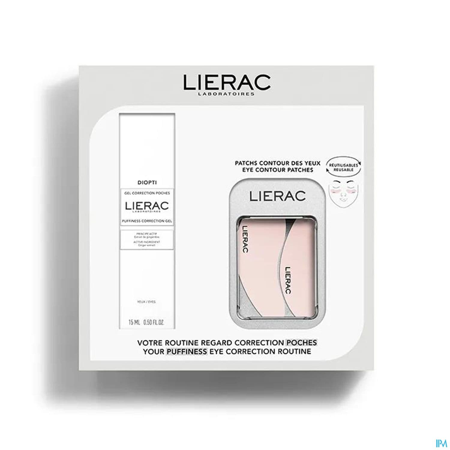 LIERAC COFF DIOPTI POCHE GEL+PATCH