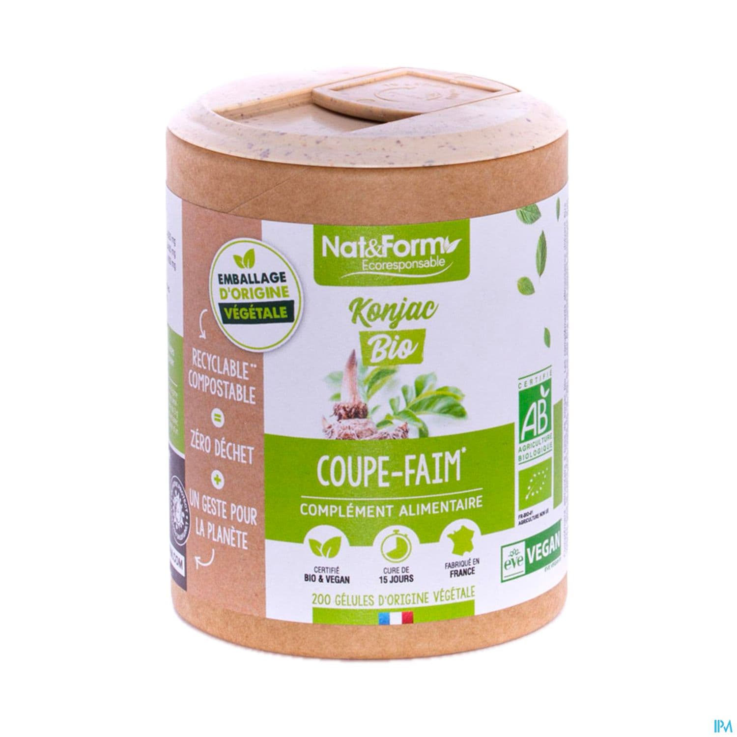 Nat Et Form Ecoresponsable Konjac Bio Gelule Vegetale 200