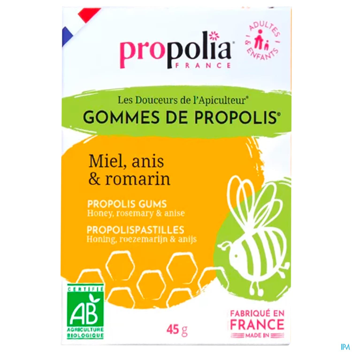 Propolia Gommes Anis Bio Sachet 45g