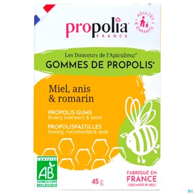 Propolia Gommes Anis Bio Sachet 45g