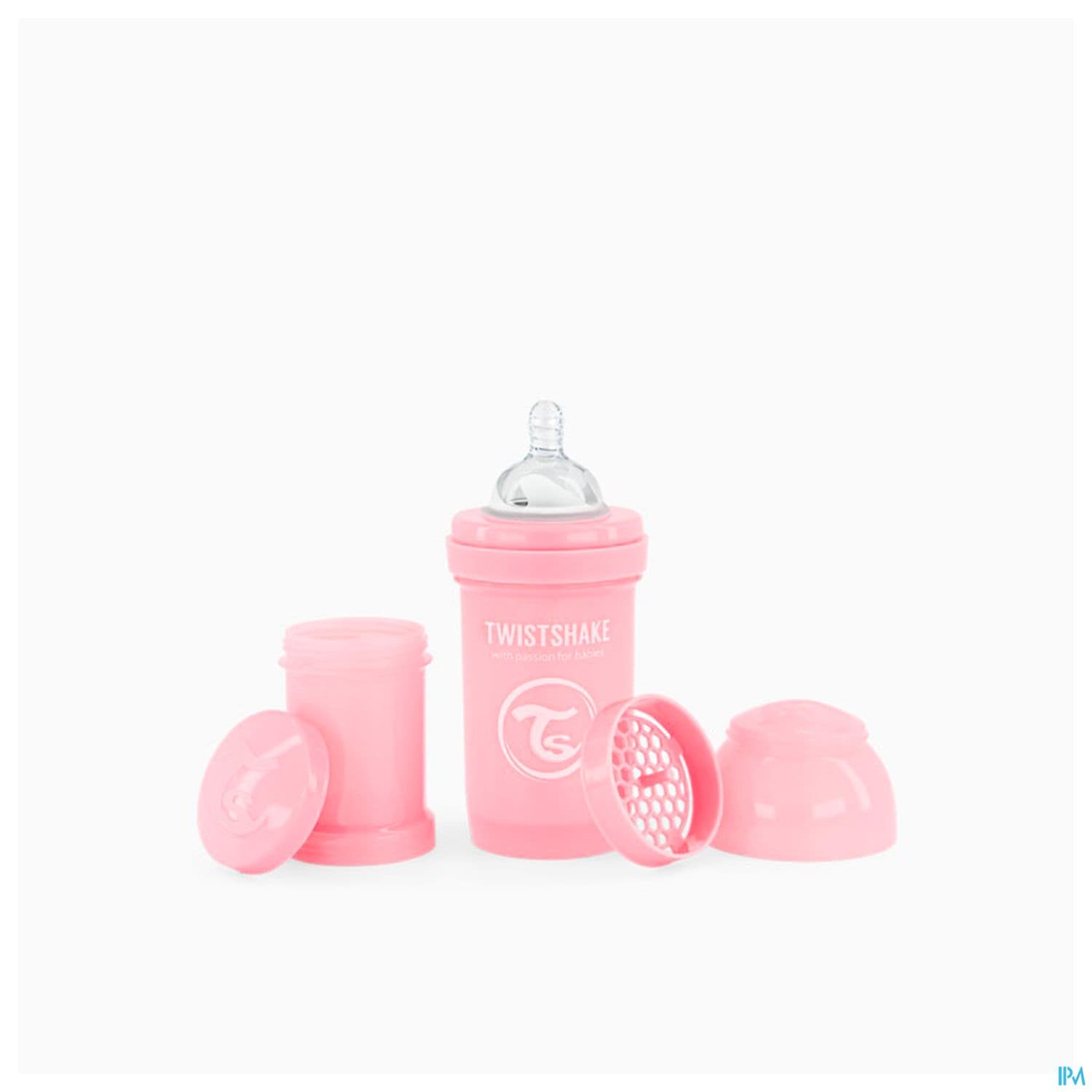 TWISTSHAKE BIB 180ML ROSE PAST 0M+