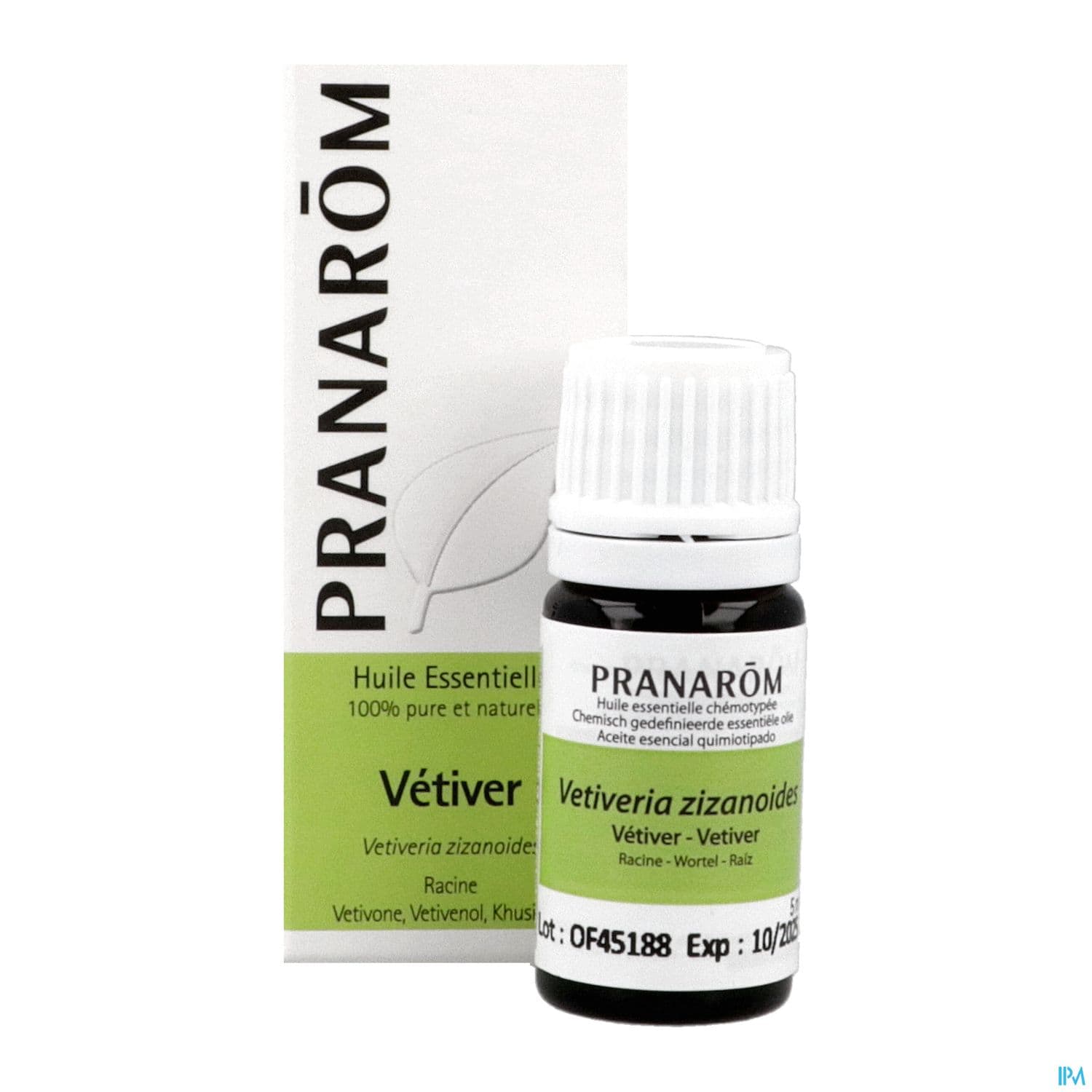 Pranarom Huile Essentielle Vetiver Racine 5ml
