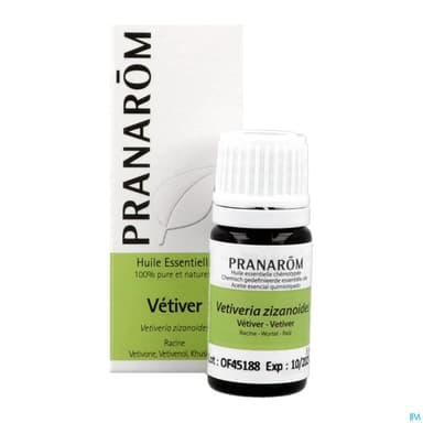 Pranarom Huile Essentielle Vetiver Racine 5ml