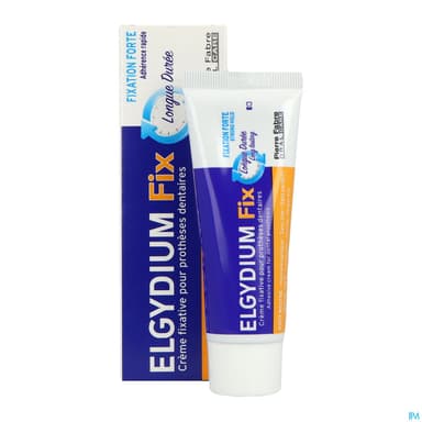 Elgydium Fix Fixation Forte Creme Fixative Gout Neutre 45g
