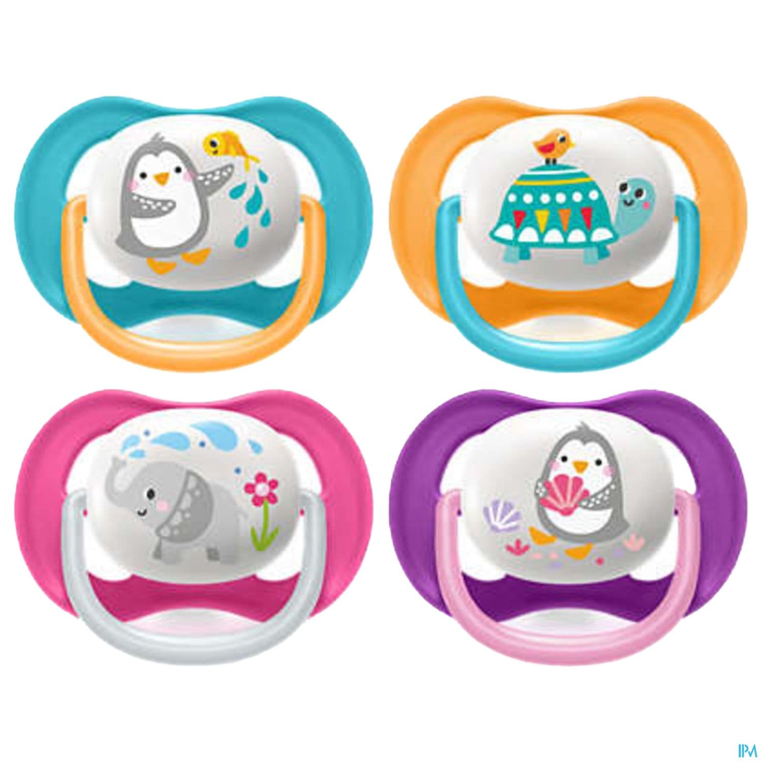 Avent Sucette Ultra Air Animals 6/18m X2