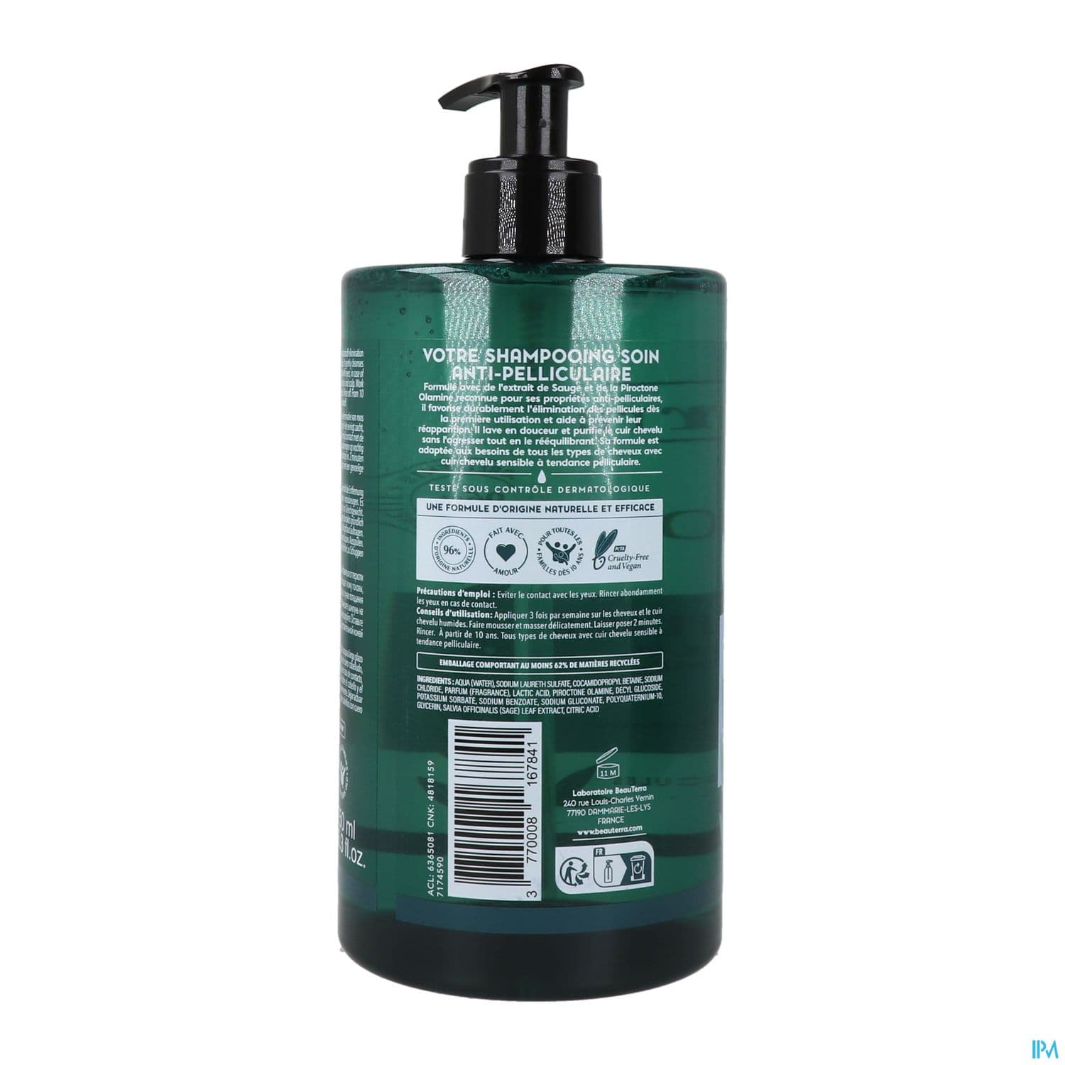 Beauterra Shampooing Antipellicullaire 750ml
