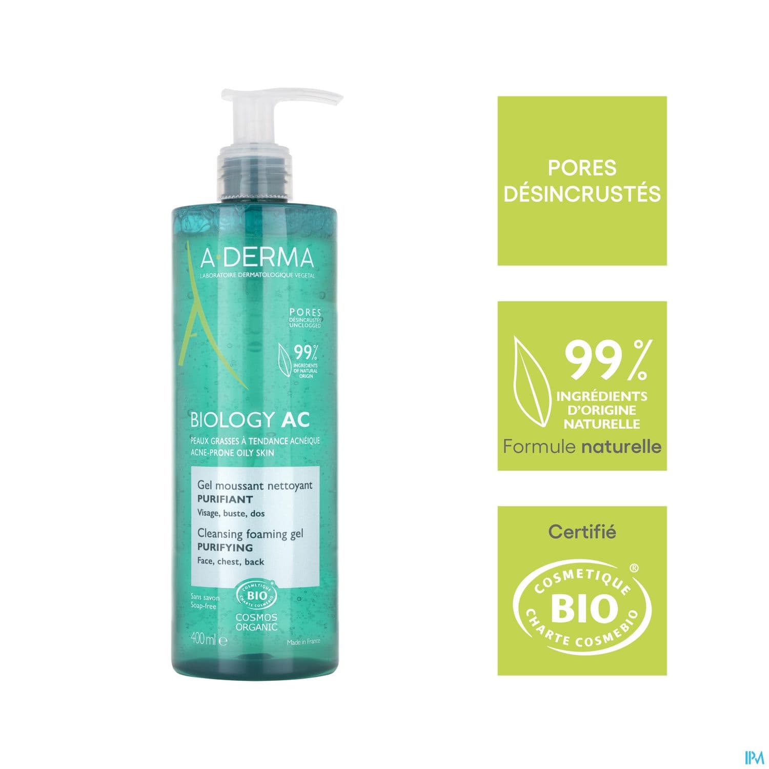 A-DERMA BIOLOGY AC GEL MOUSS 400ML