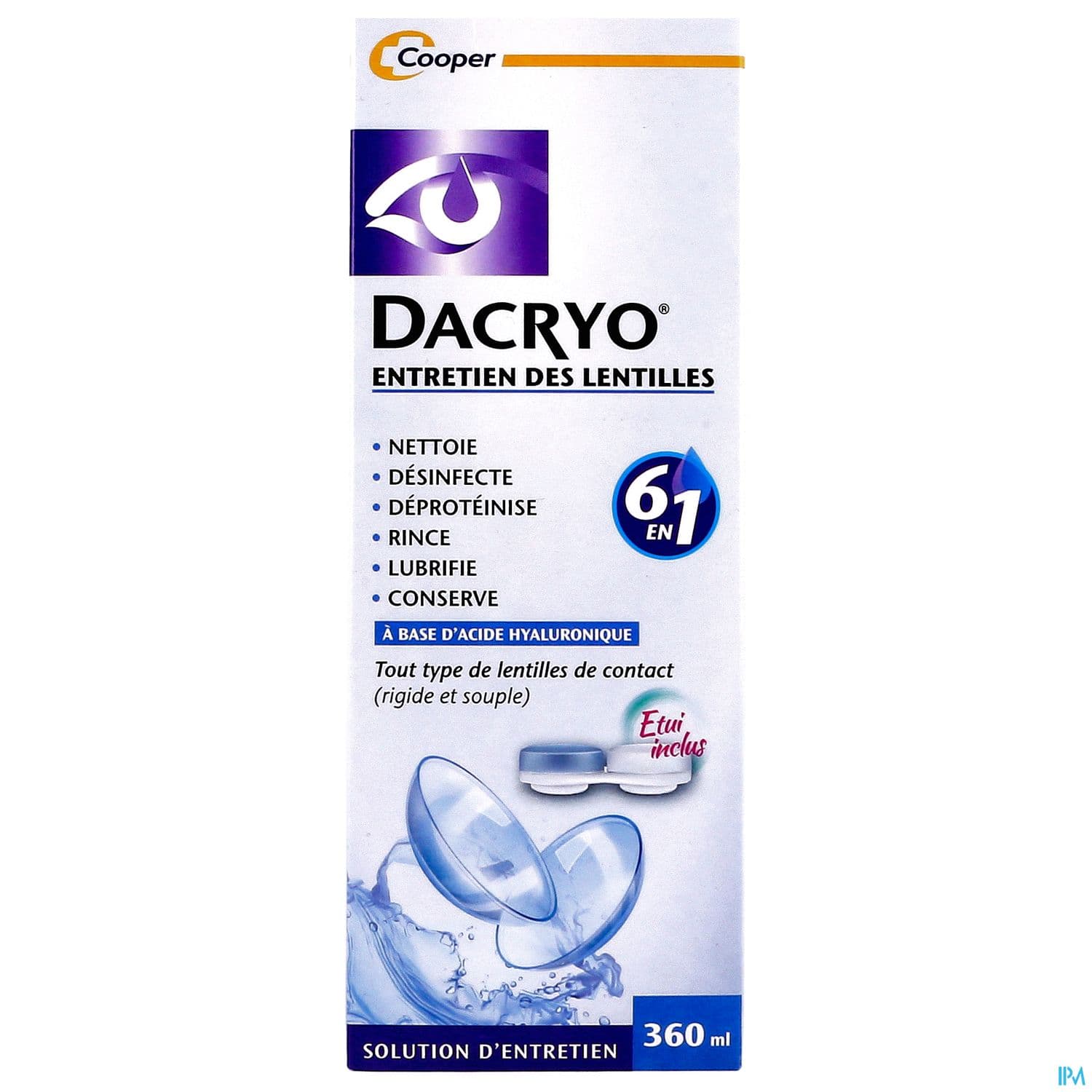 Cooper Dacryolens Entretien Lentilles 360ml