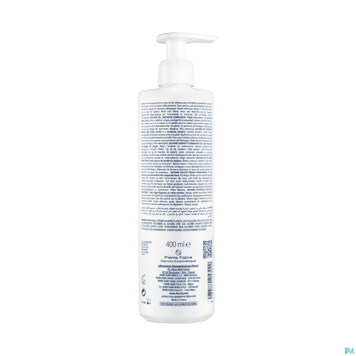 DUCRAY DEXYANE GEL NETT SURG 400ML