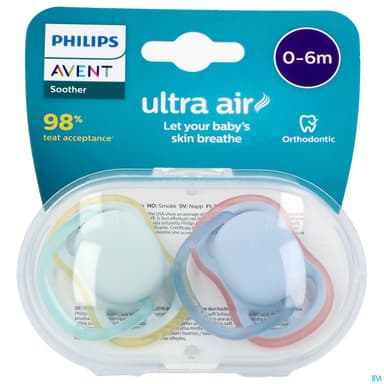 SUCET AVENT ULT AIR MIXT COUL 0-6M