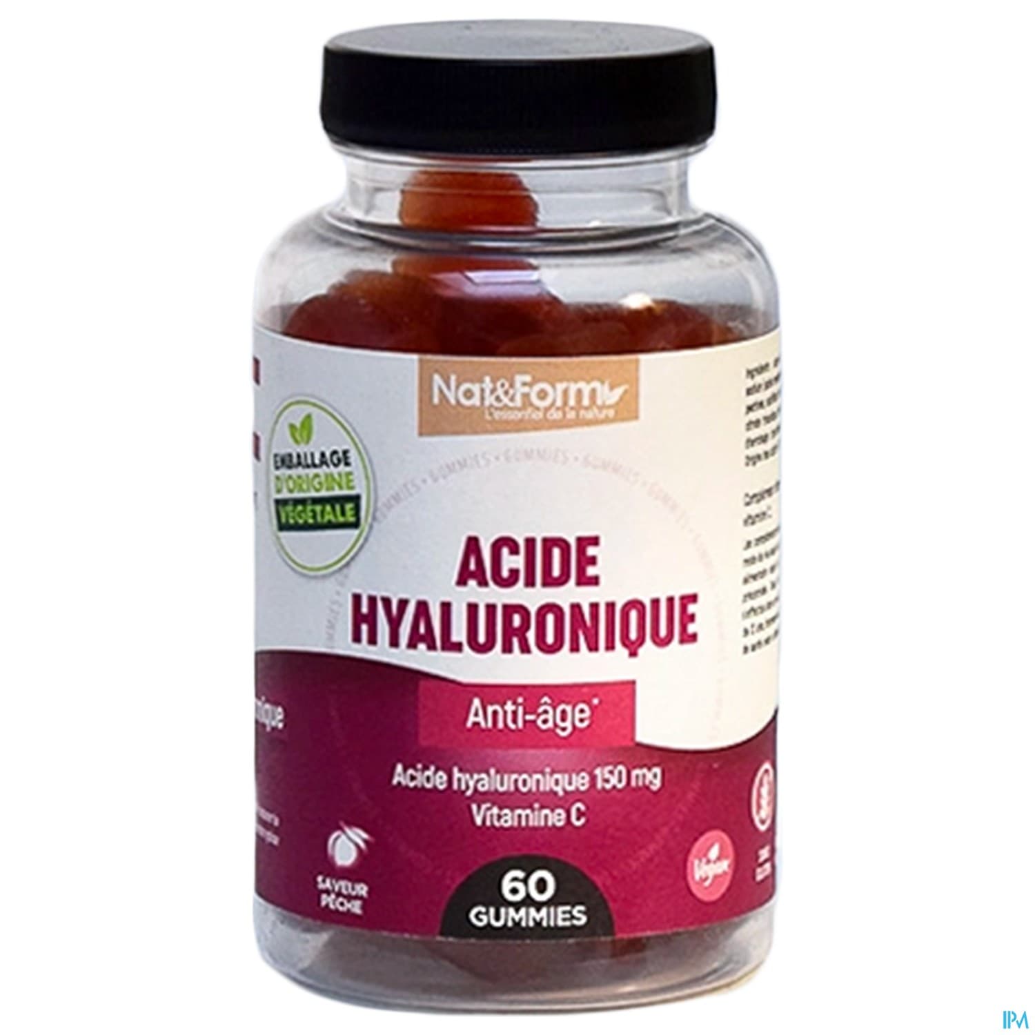 NAT&FORM ACIDE HYALURON GUMMIE 60