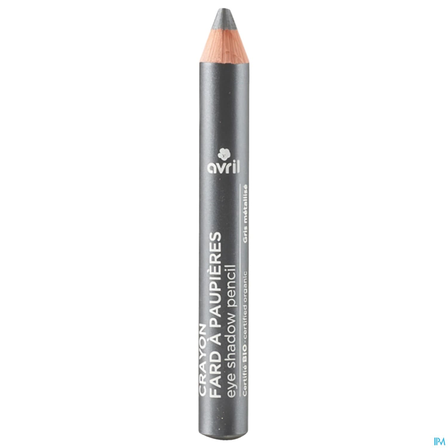 Avril Crayon Fard A Paupieres Gris Metallise Bio 2g
