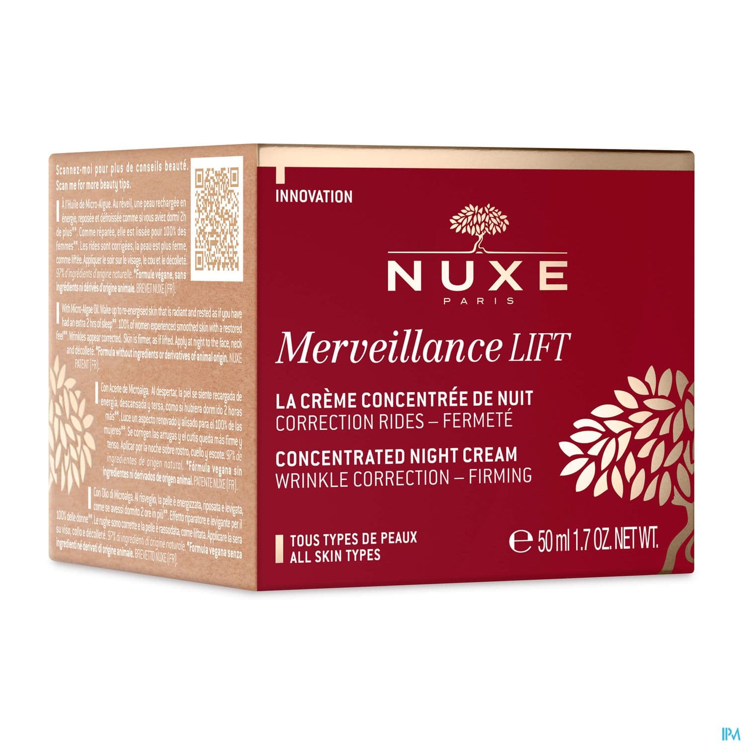 NUXE MERVEILLANCE LIFT NUIT 50ML — Aprium Pharmacie des Colonnes - M'Sika