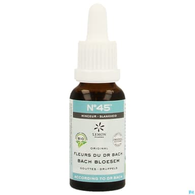 Lemon Pharma Fleur Bach Compose 45 Minceur 20ml