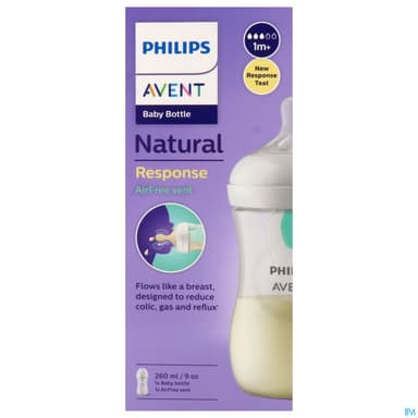 BIB AVENT NAT RESPONSE AC 260ML
