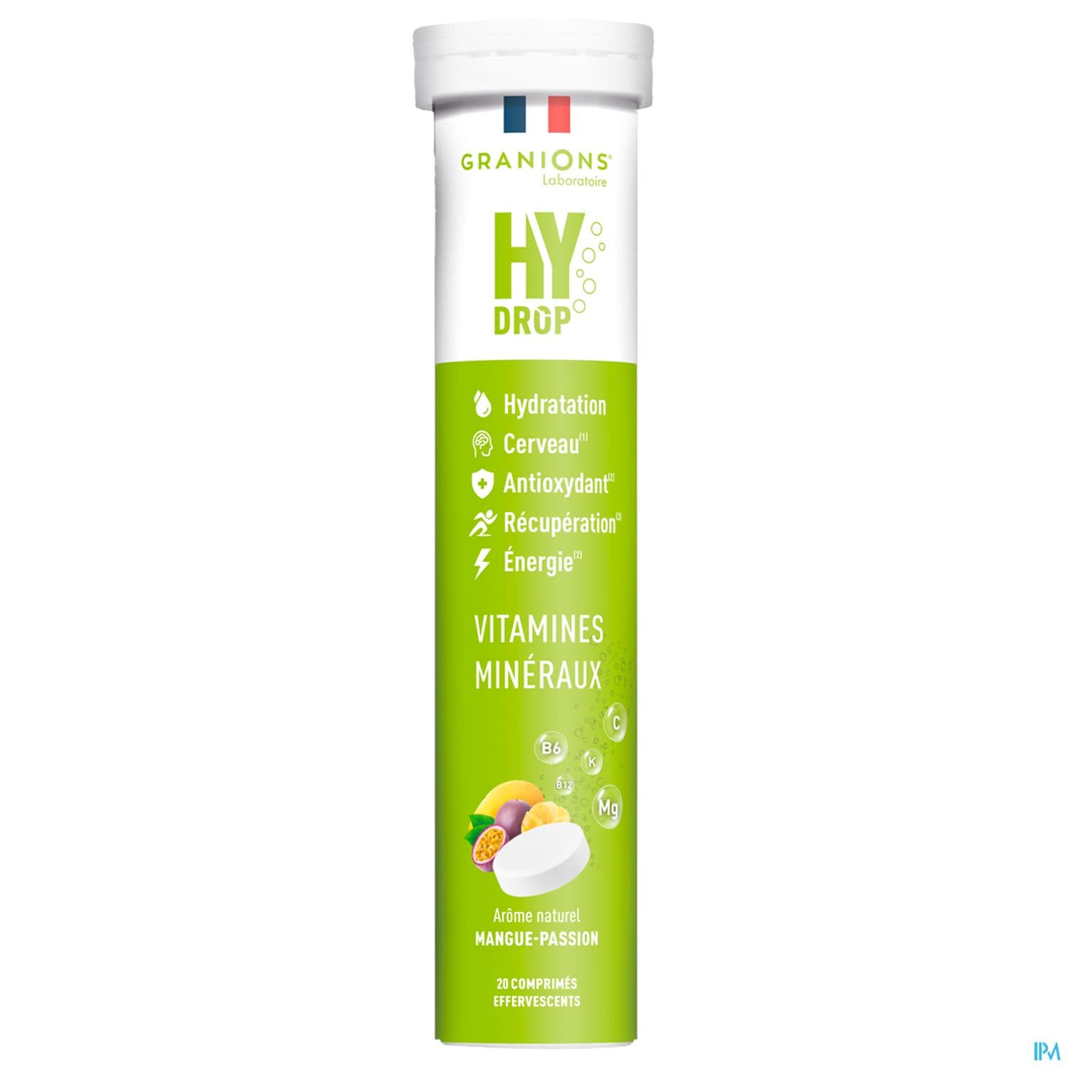 Granions Hydrop Pastille Hydratation Mangue Passion Comprime Effervescent 20