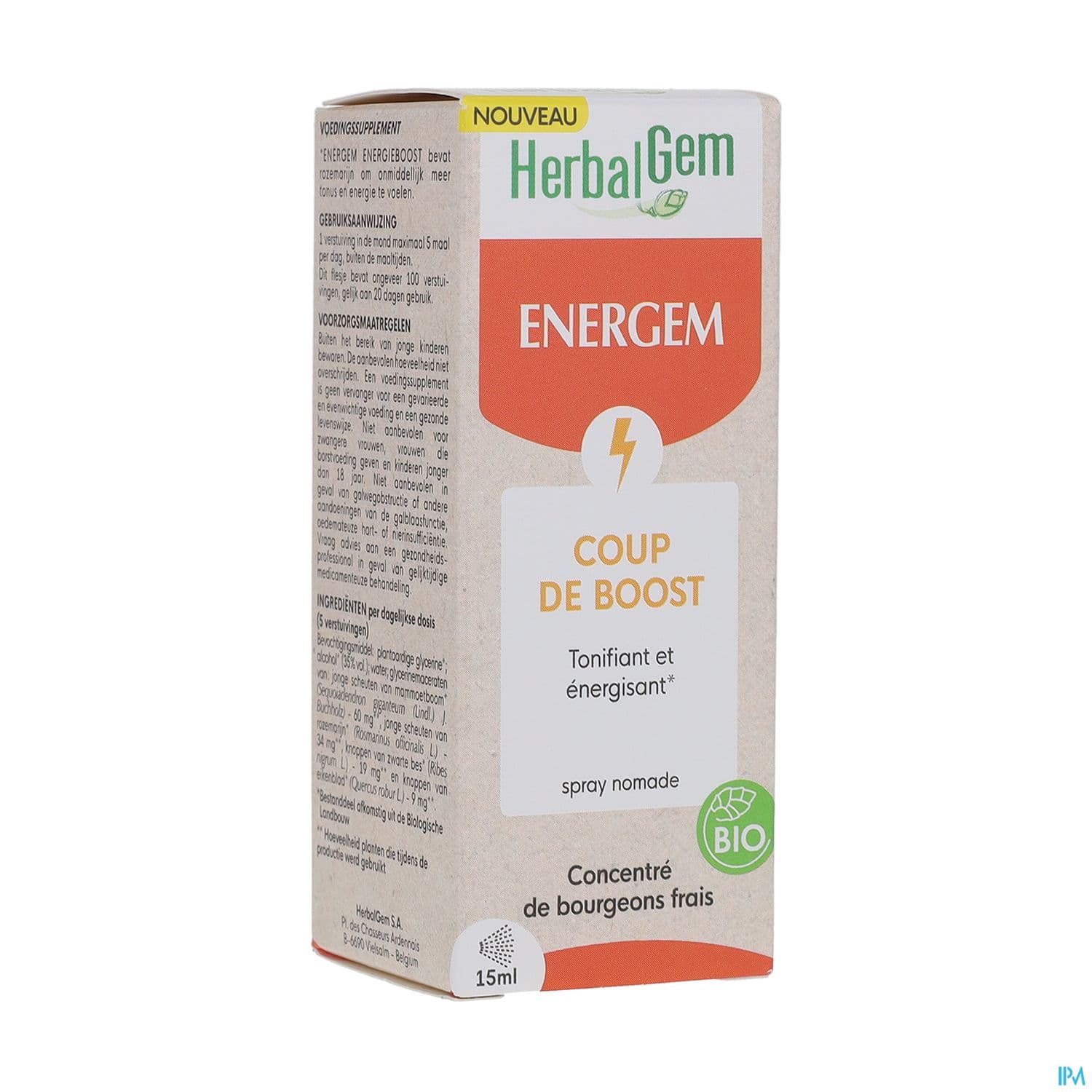 Herbalgem Energem Coup De Boost Spray Bio 15ml