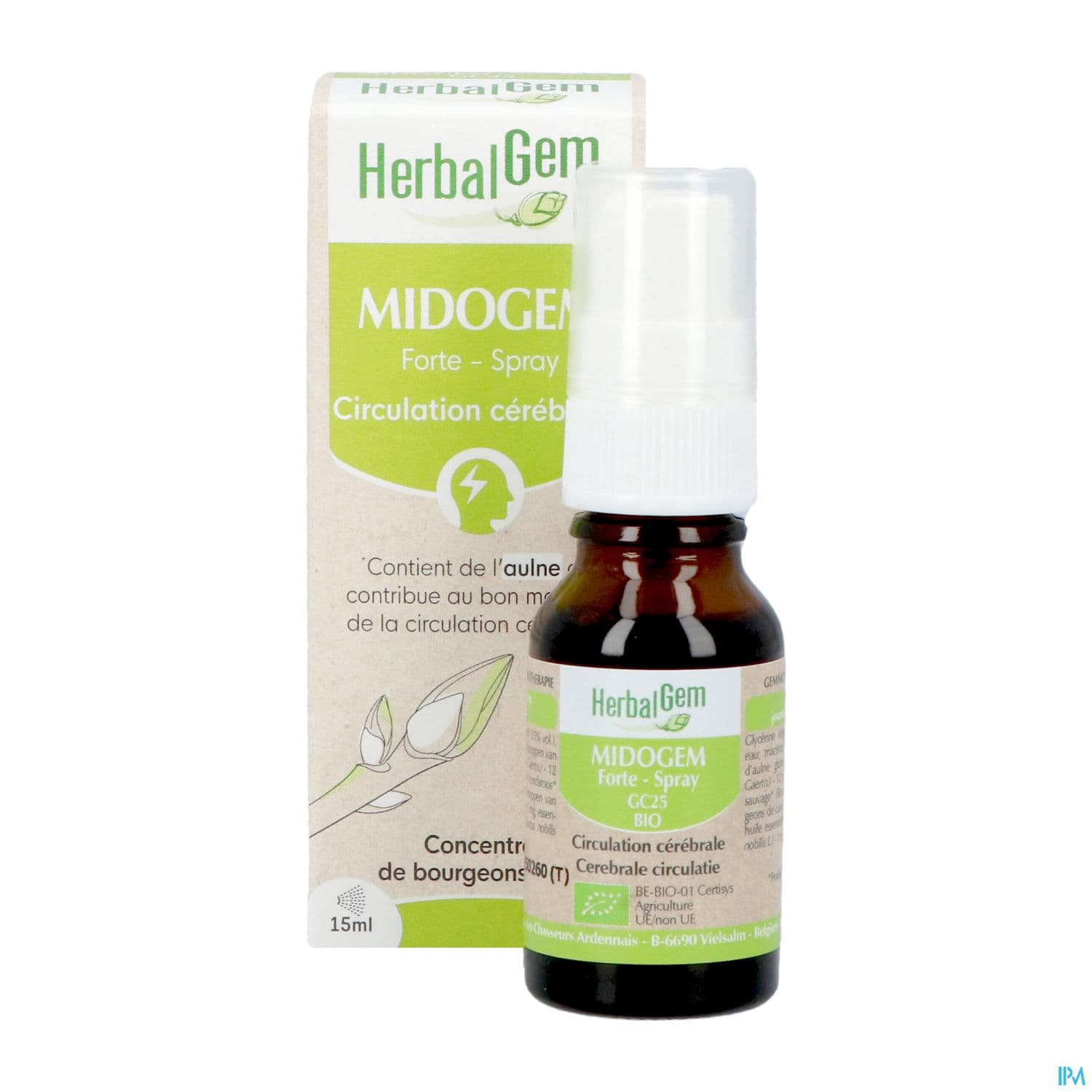 Herbalgem Midogem Forte Gc25 Cerebral Bio Spray 15ml