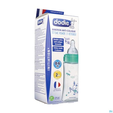 DOD BIB INIT+270ML VERT VALEN 0-6M