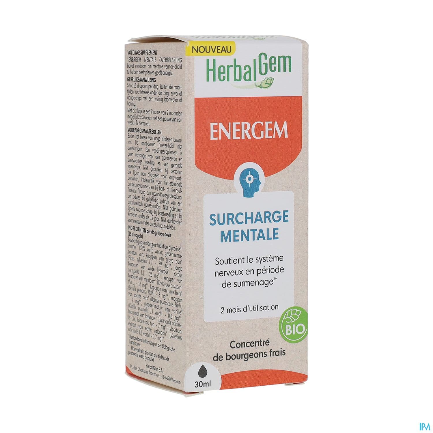 HERBALGEM ENERGEM SURCH MENT 30ML