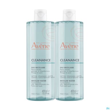 AVENE CLEANANCE EAU MICELL 400MLX2