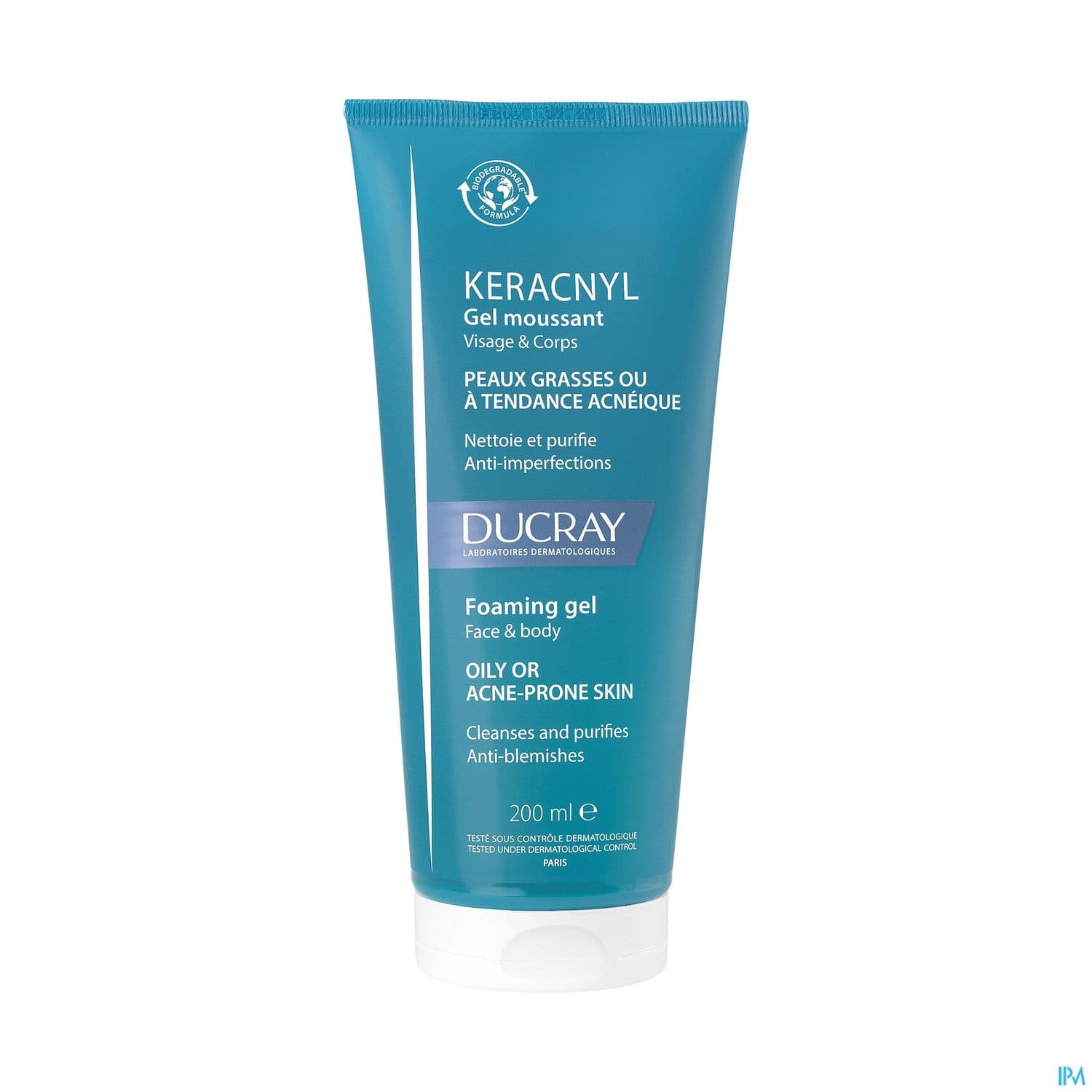 Ducray Keracnyl Gel Moussant Visage Et Corps 200ml