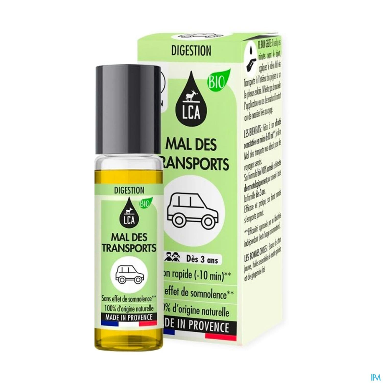 Lca Roll On Mal Des Transports Bio 10ml