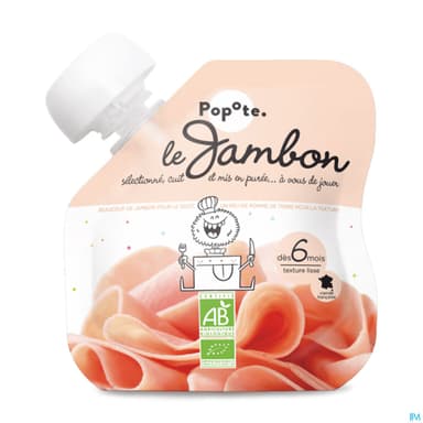 POPOTE PUREE JAMBON MORCEAUX 60G