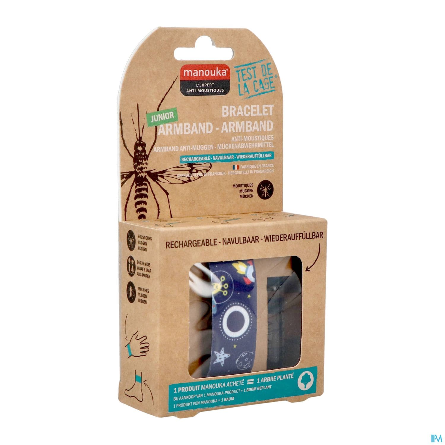 Manouka Bracelet Antimoustique Enfant Espace