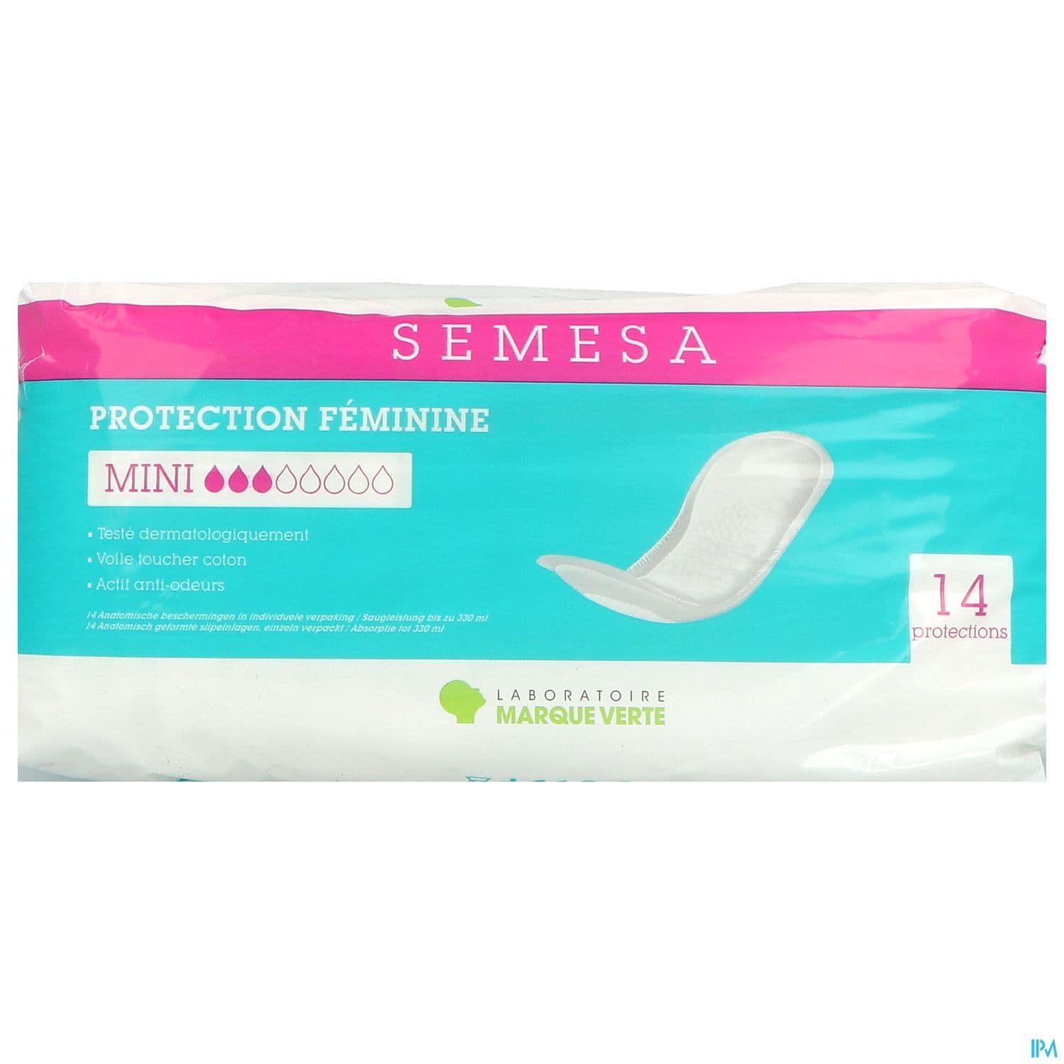 Marque Verte Semesa Protections Anatomiques Mini 3g Sachet De 14