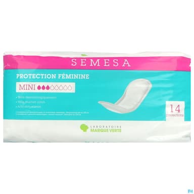 Marque Verte Semesa Protections Anatomiques Mini 3g Sachet De 14