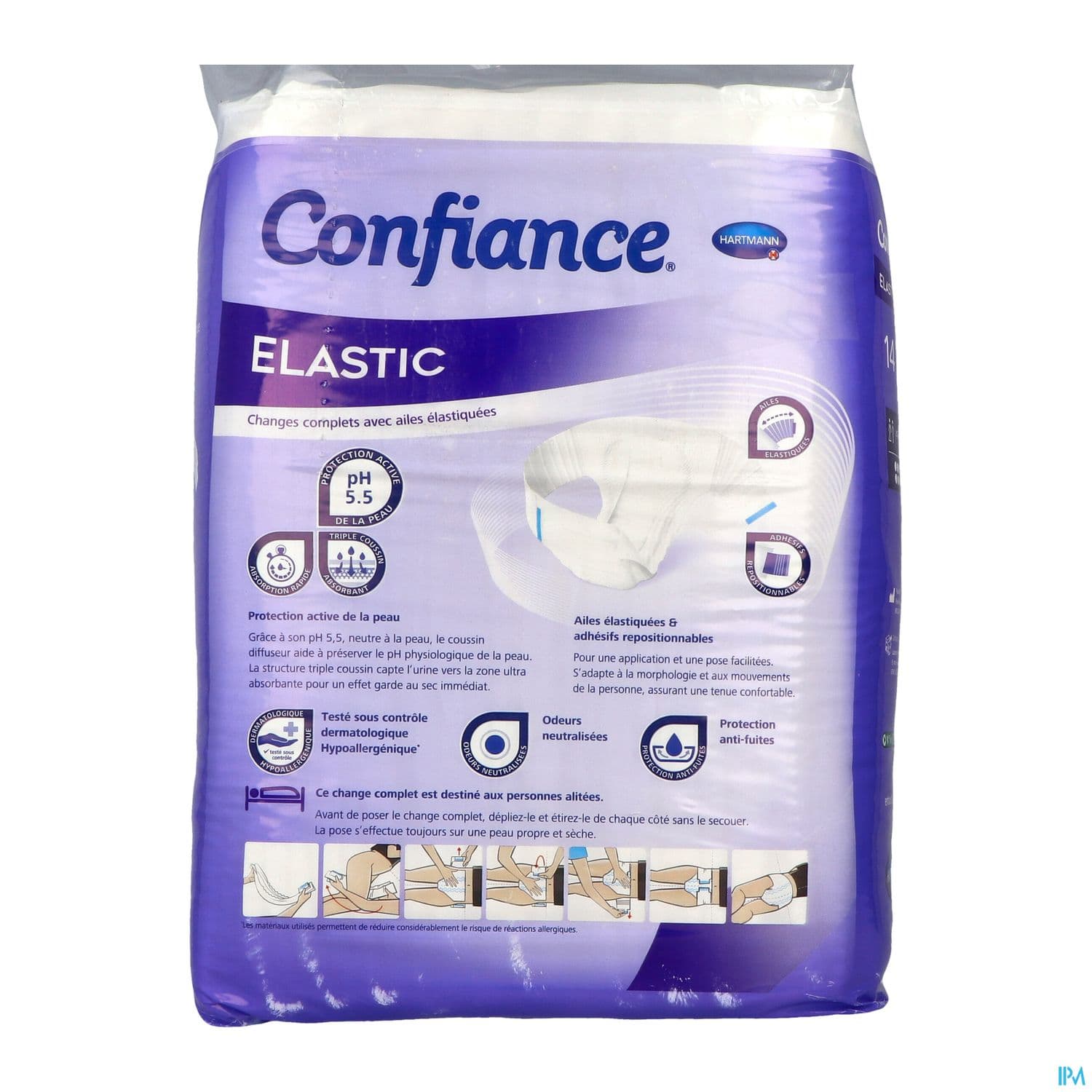 Hartmann Confiance Elastic Change Complet 9 Gouttes M 14