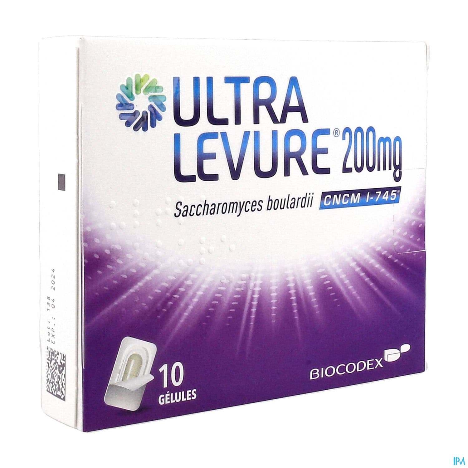 ULTRA LEVURE 200MG GELULE 10