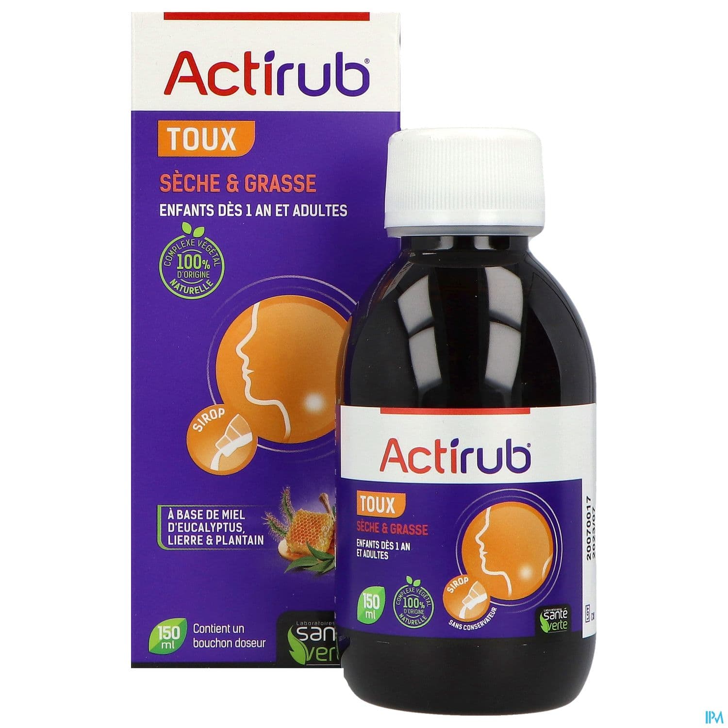 ACTIRUB SANTE VERTE SRP TOUX 150ML