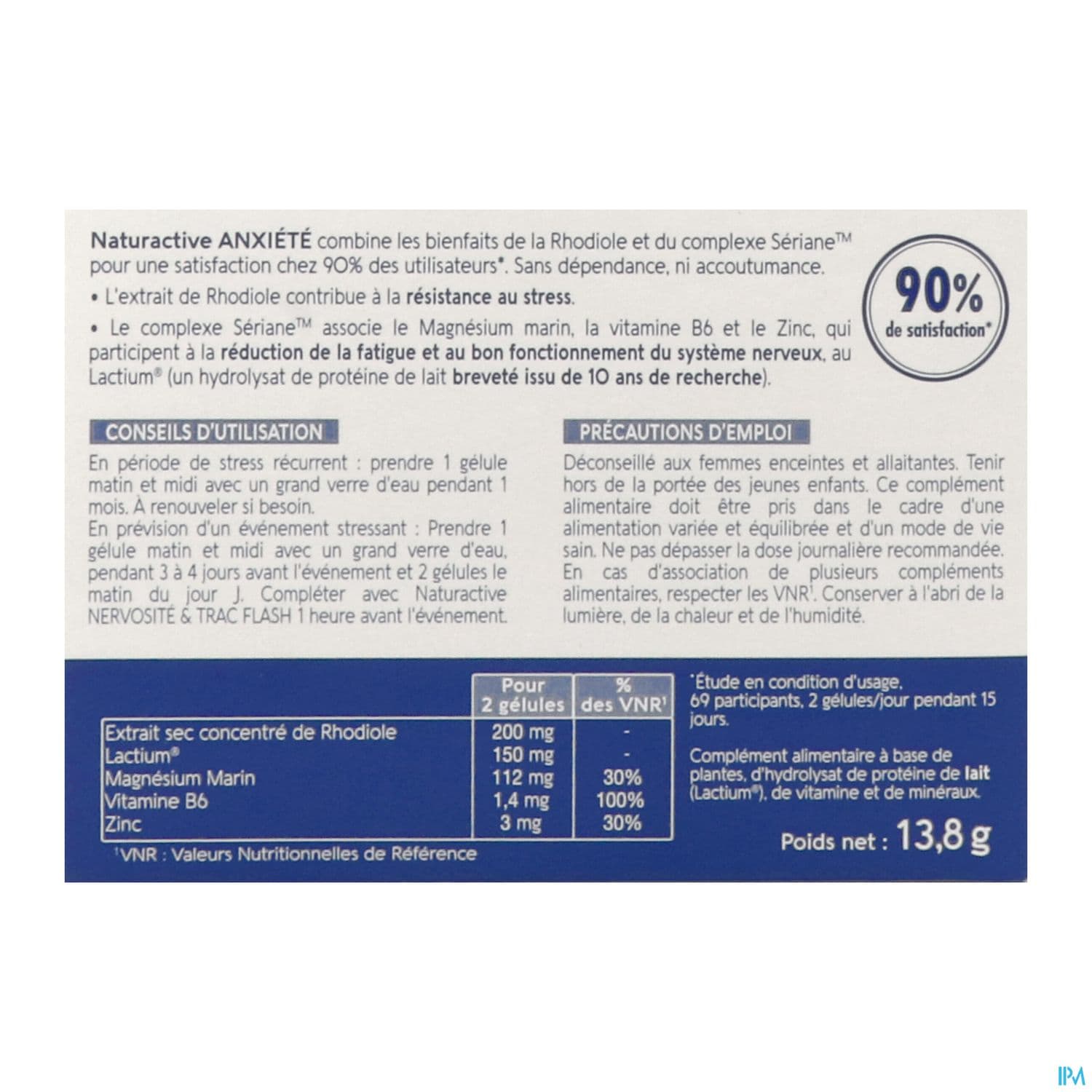 Naturactive Anxiete Gelule 30