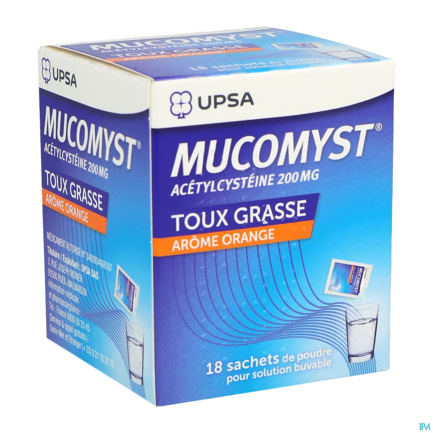MUCOMYST 200MG PDR SBUV EN SACH B/18