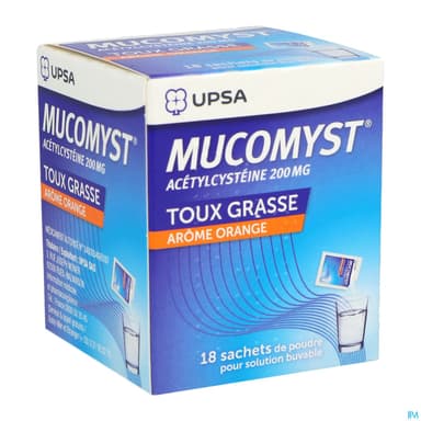 MUCOMYST 200MG PDR SBUV EN SACH B/18