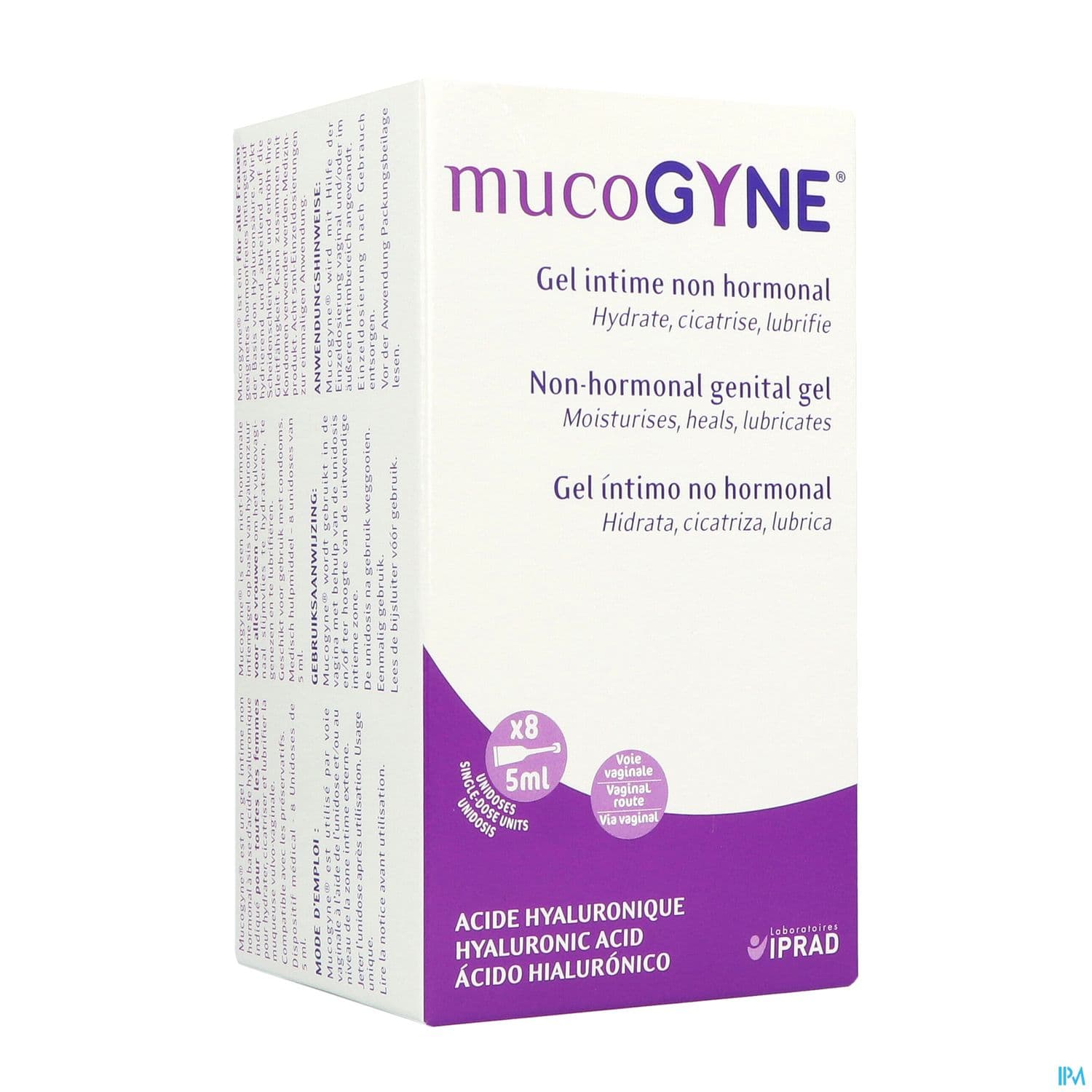 MUCOGYNE GEL INT NON HORMO AC HYALU 8UNID/5ML