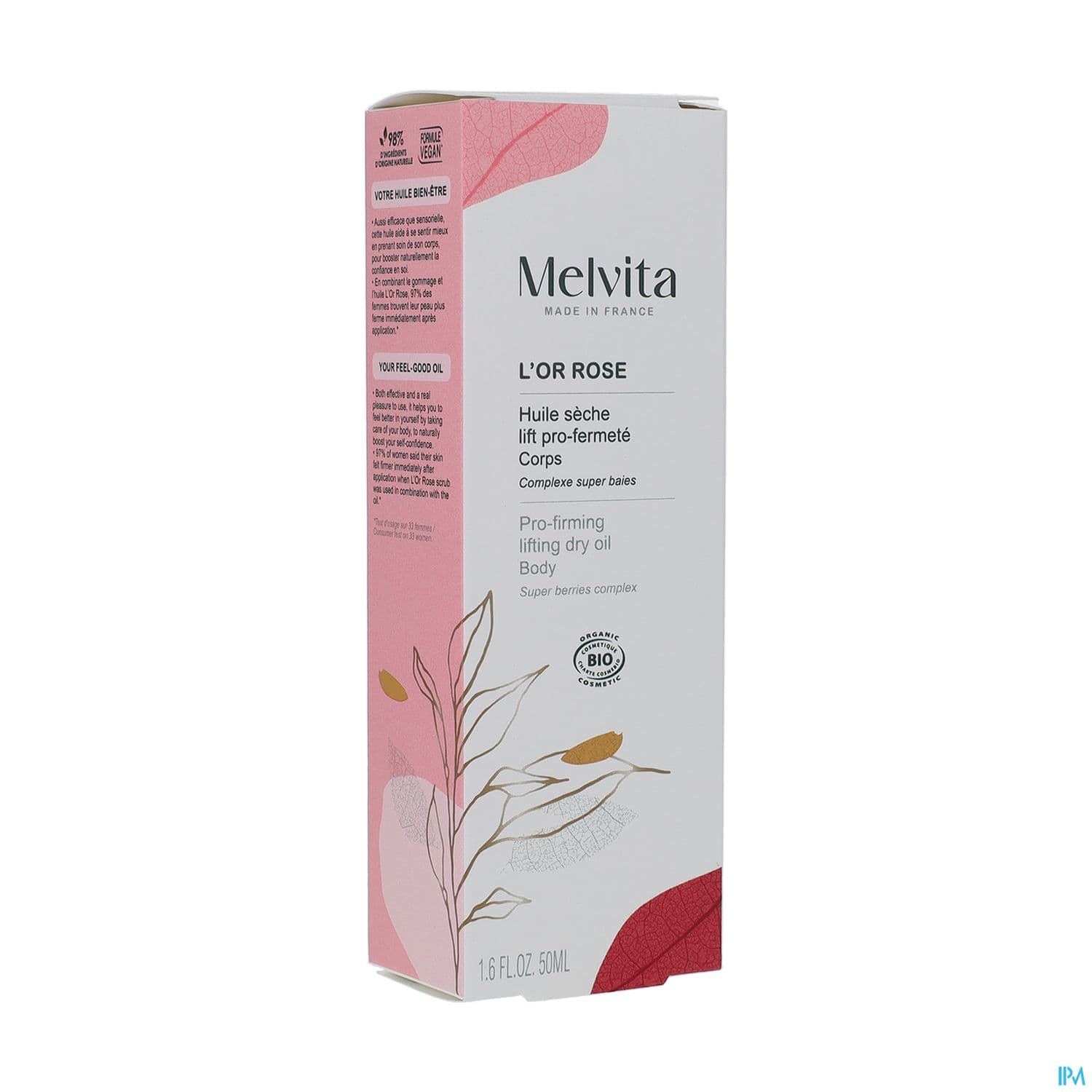 MELVITA HLE FERMETE OR ROSE 50ML — Pharmacie Lafayette Bordeaux