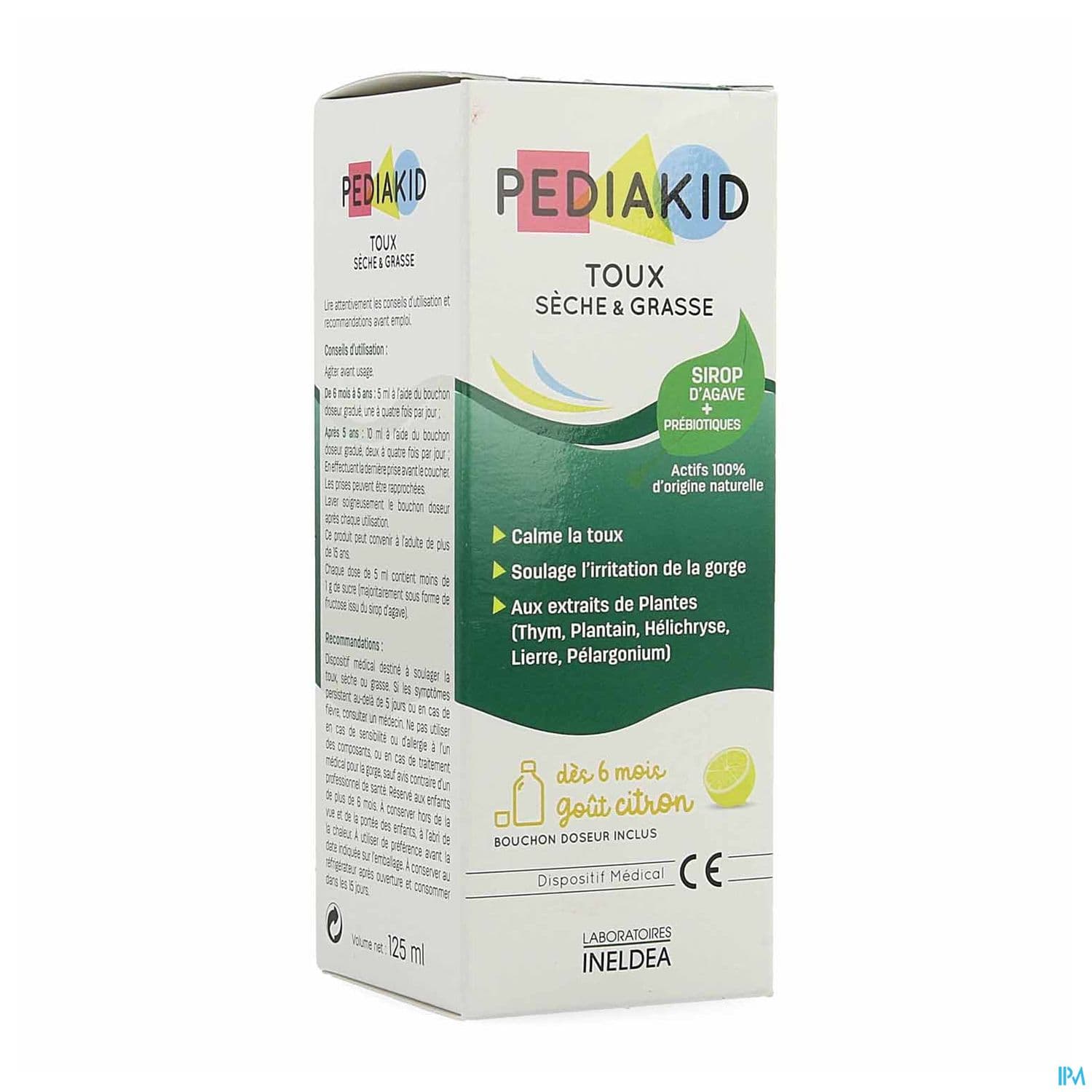 PEDIAKID TOUX SECHE/GRASS SP 125ML