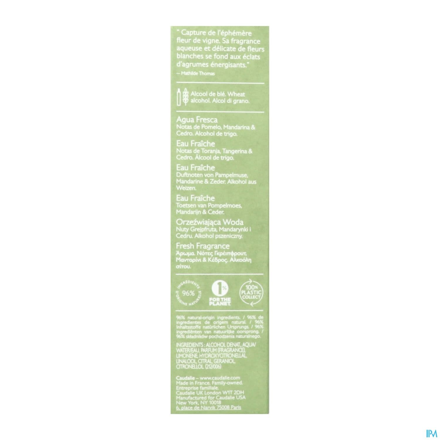CAUDALIE EAU FRAICHE FL VIGNE 50ML