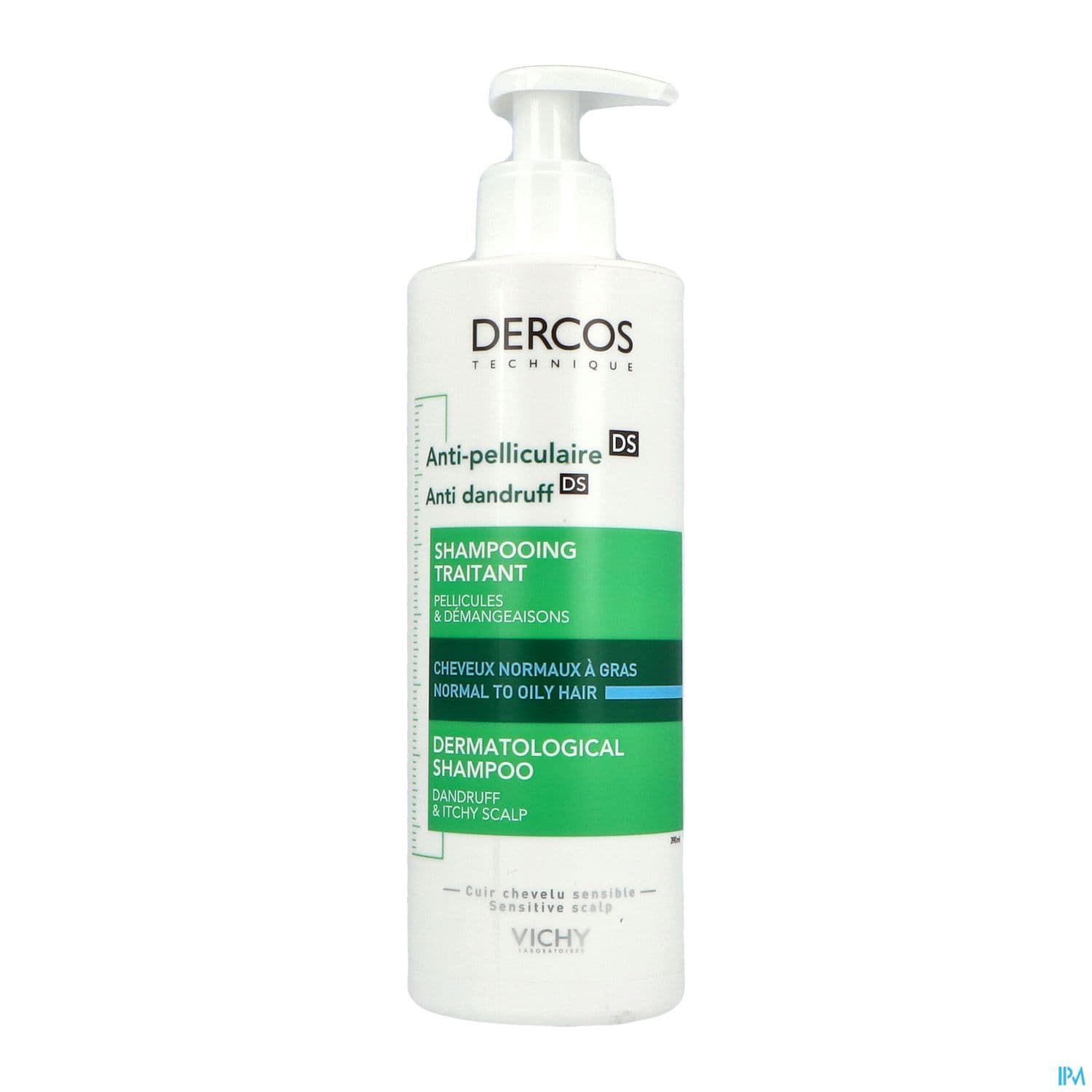 DERCOS DS SH A/PEL GRAS NORM 390ML
