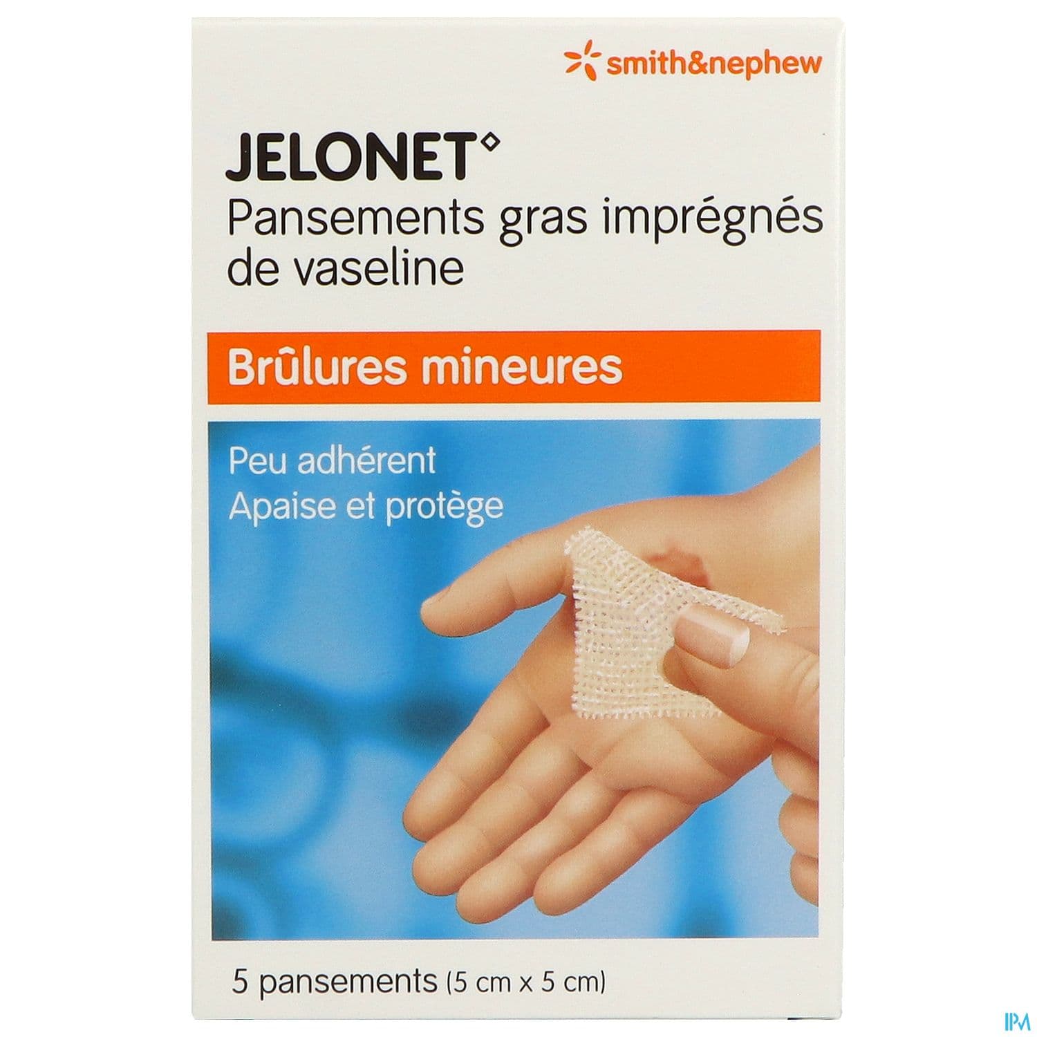 JELONET COMP GRAS ST 5X5CM 5