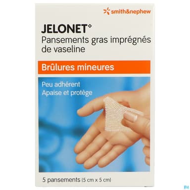 JELONET COMP GRAS ST 5X5CM 5