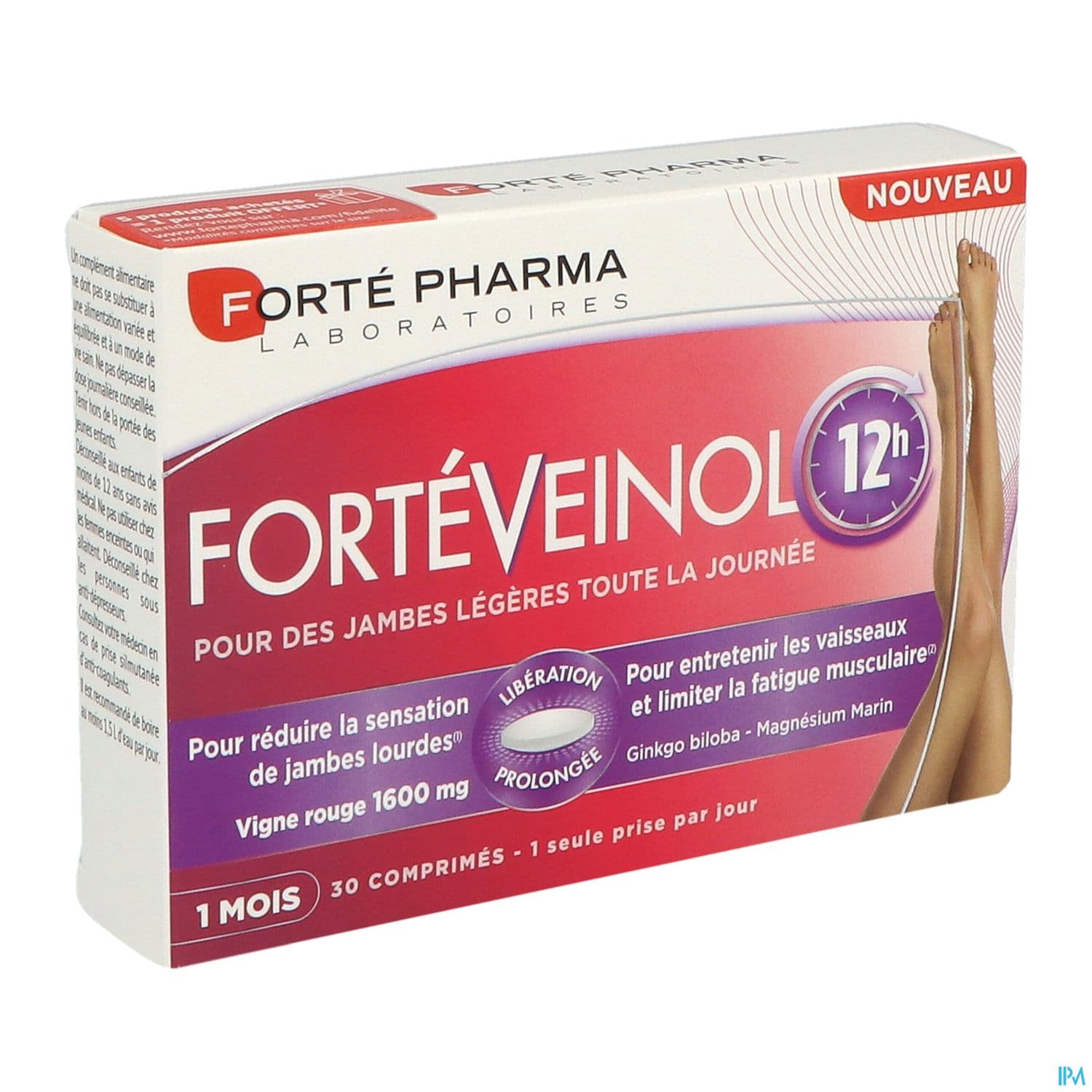 Forte Pharma Forteveinol 12h Comprime A Liberation Prolongee 30