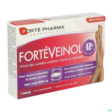 Forte Pharma Forteveinol 12h Comprime A Liberation Prolongee 30