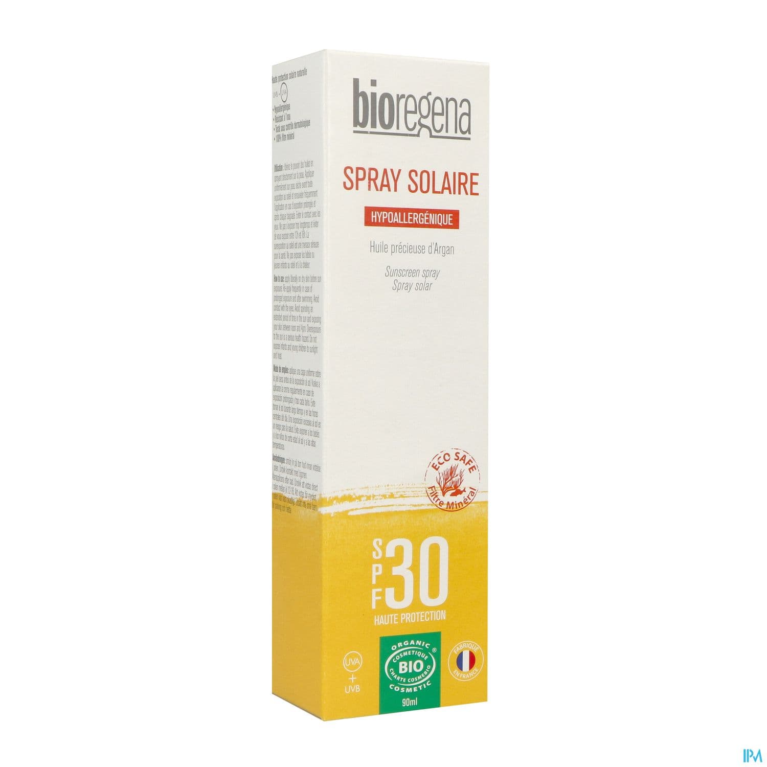 Bioregena Spray Solaire Spf30 Adulte Bio 90ml